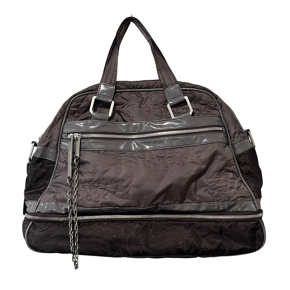 Stella McCartney LeSportsac Quilted Floral Purple Weekender Bowler Bag‎ Limited